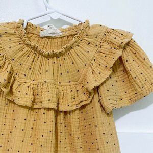 Jessica Simpson Baby Girl Vintage Prairie Style Fall Dress Ruffles 2T